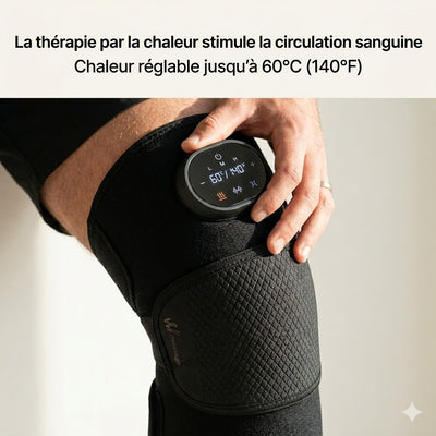 Genouillère Massante Chauffante 3 en 1