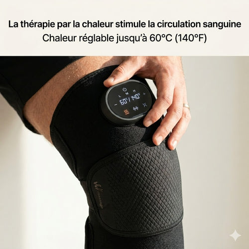 Genouillère Massante Chauffante 3 en 1